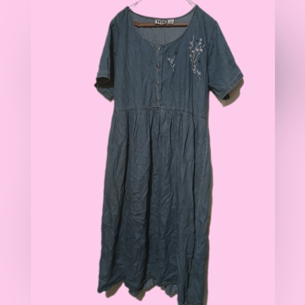 Proudly Plus 2X denim dress.